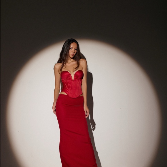 Daphale Andrea Black Corset Top - Picture 3 of 4